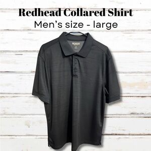 RedHead Men's Black Polo Shirt